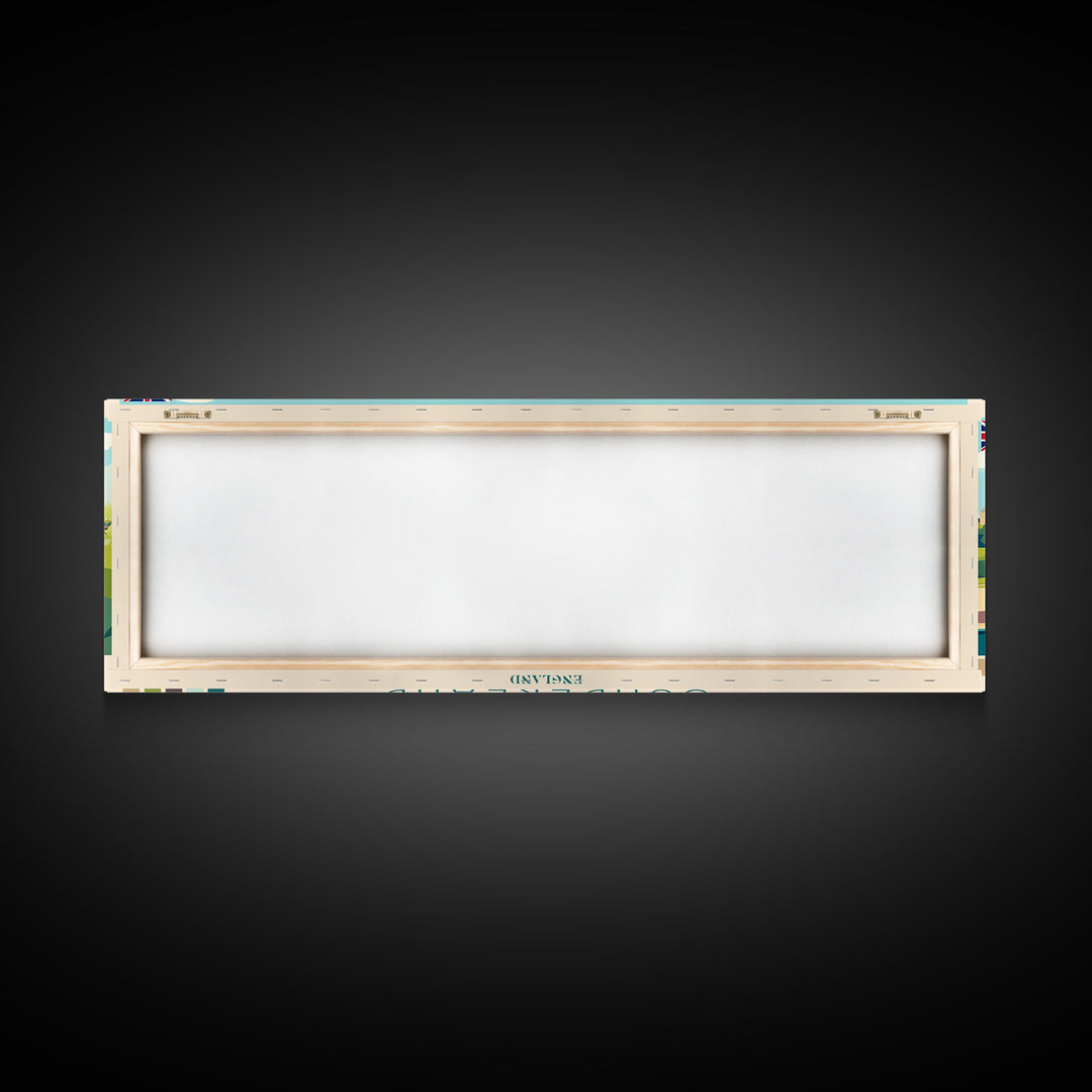 Sunderland, England Panoramic Travel Poster Canvas Print, Sunderland, England Painting, England Art, Sunderland Travel Art, Guest Room Painting