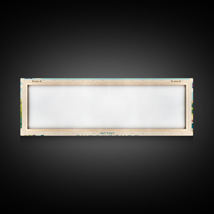 Sunderland, England Panoramic Travel Poster Canvas Print, Sunderland, England Painting, England Art, Sunderland Travel Art, Guest Room Painting