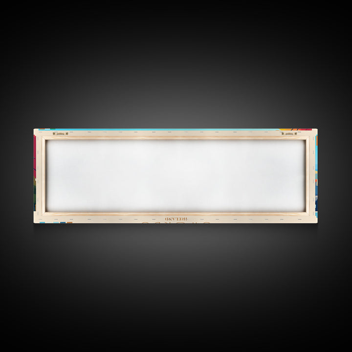 Swords, Ireland Travel Poster Panoramic Canvas Print, Swords, Ireland Painting, Ireland Art, Swords Travel Art, Guest Room Painting