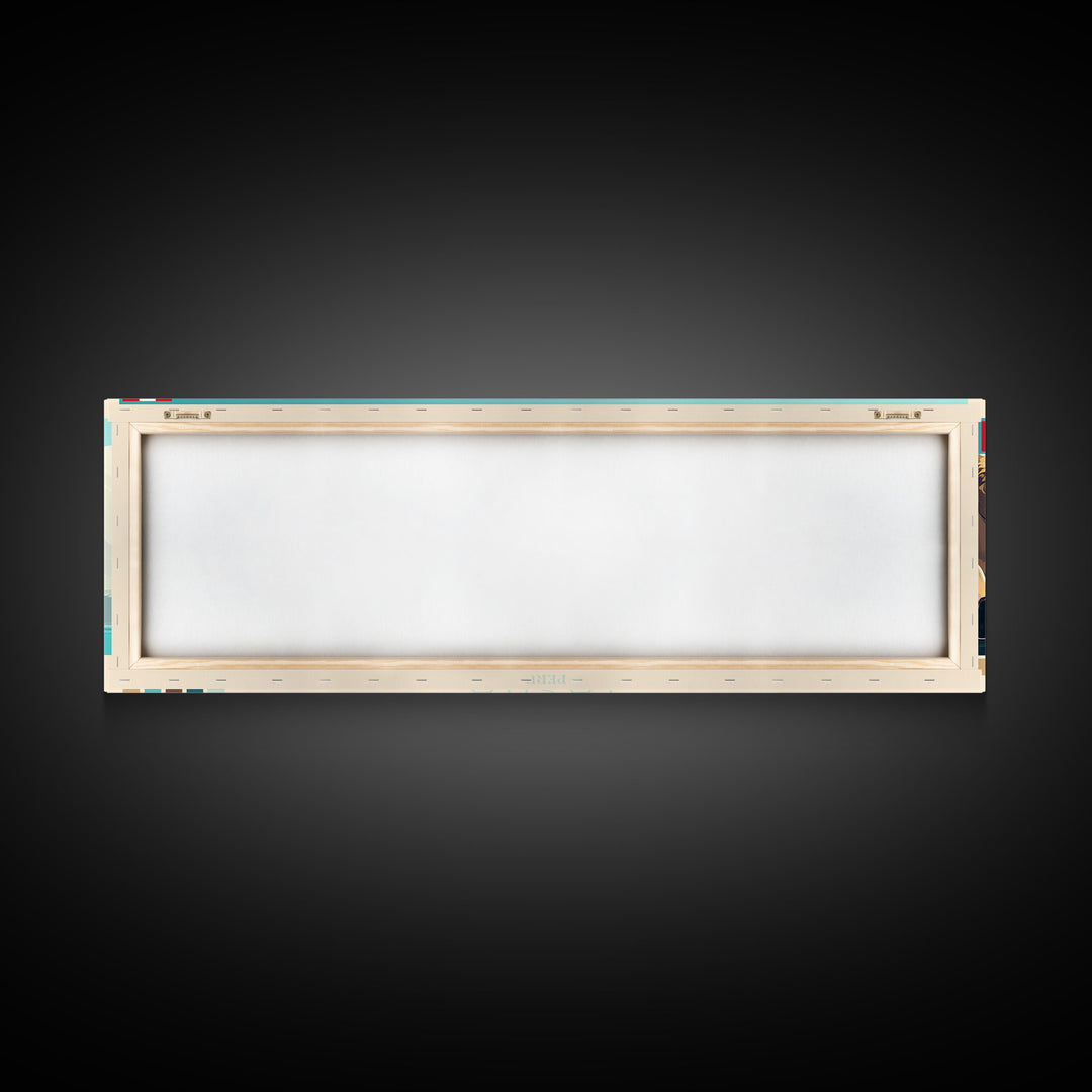 Tacna, Peru Panoramic Travel Poster Canvas Print, Tacna, Peru Painting, Peru Art, Tacna Panoramic Travel Art, Travel Painting