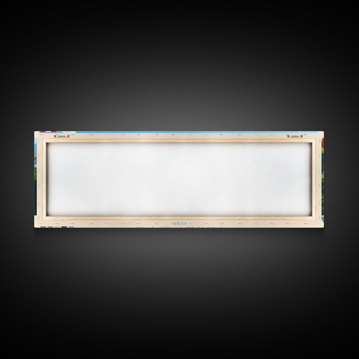 Tarapoto, Peru Panoramic Travel Poster Canvas Print, Tarapoto, Peru Painting, Peru Art, Tarapoto Travel Art, Guest Room Painting