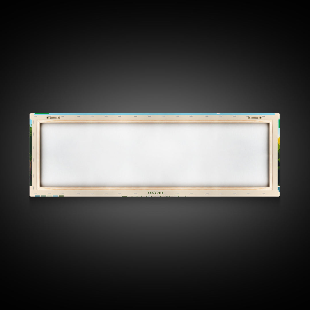 Teresina, Brazil Travel Poster Panoramic Canvas Print, Teresina, Brazil Painting, Brazil Art, Teresina Travel Art, Guest Room Painting