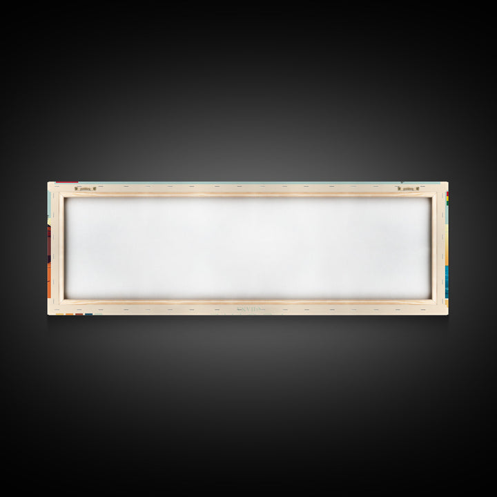 Teshie, Ghana Travel Poster Panoramic Canvas Print, Teshie, Ghana Painting, Ghana Art, Teshie Travel Art, Guest Room Painting