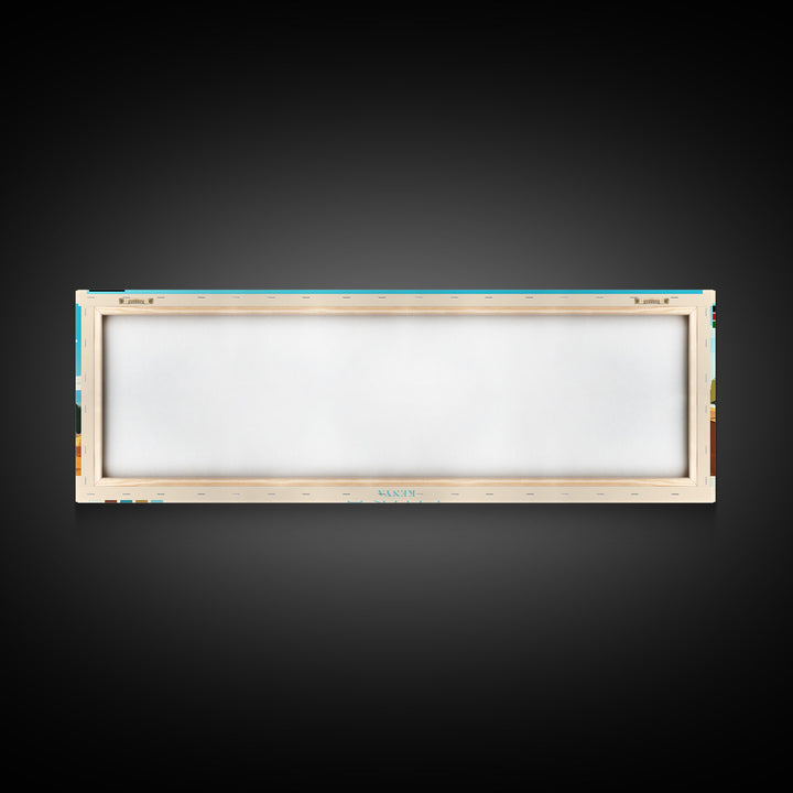 Thika, Kenya Panoramic Travel Poster Canvas Print, Thika, Kenya Painting, Kenya Art, Thika Panoramic Travel Art, Travel Painting