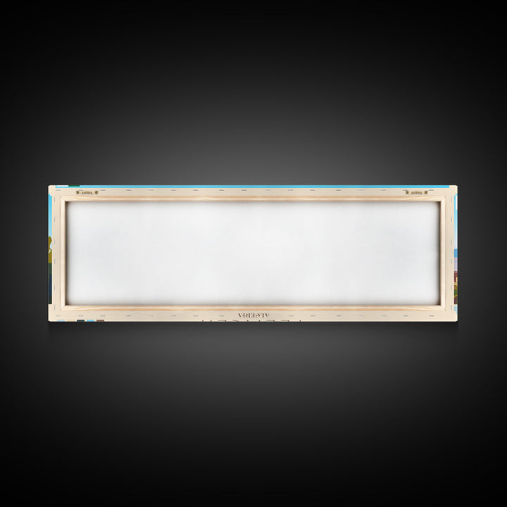 Tlemcen, Algeria Panoramic Travel Poster Canvas Print, Tlemcen, Algeria Painting, Algeria Art, Tlemcen Travel Art, Guest Room Painting