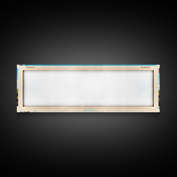 Panoramic Travel Poster Toluca, Mexico Canvas Print, Toluca, Mexico Painting, Mexico Art, Toluca Travel Art, Guest Room Painting