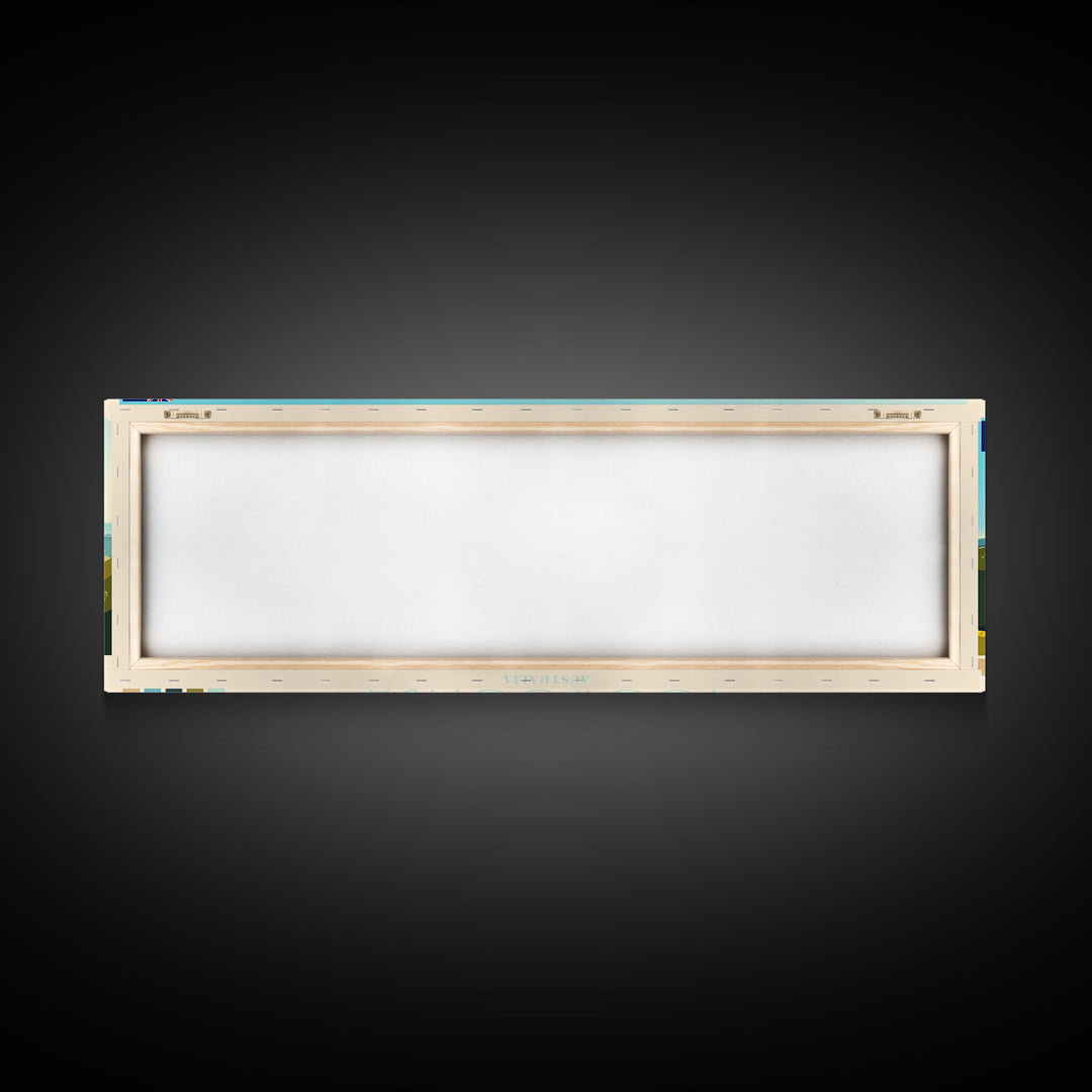 Toowoomba, Australia Panoramic Travel Poster Canvas Print, Toowoomba, Australia Painting, Australia Art, Toowoomba Travel Art, Guest Room Painting