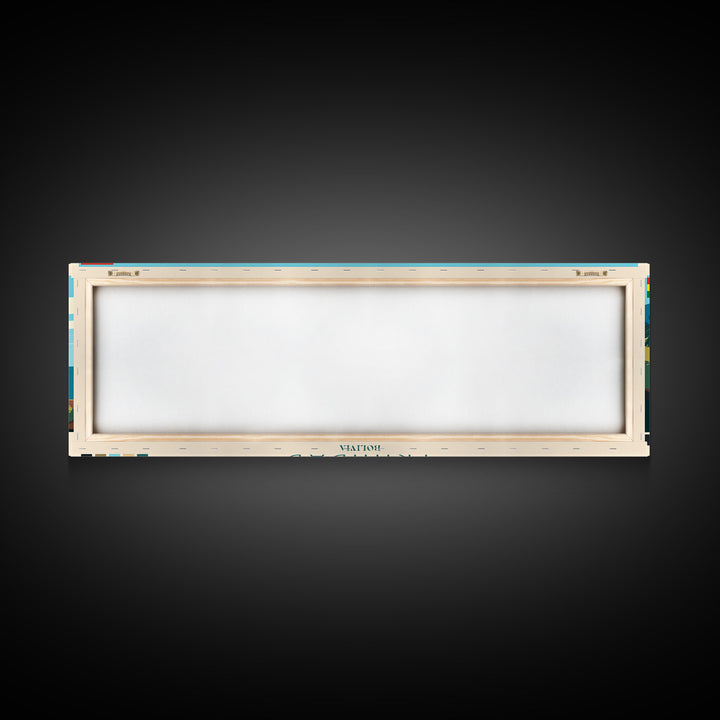 Trinidad, Bolivia Panoramic Travel Poster Canvas Print, Trinidad, Bolivia Painting, Bolivia Art, Trinidad Travel Art, Guest Room Painting