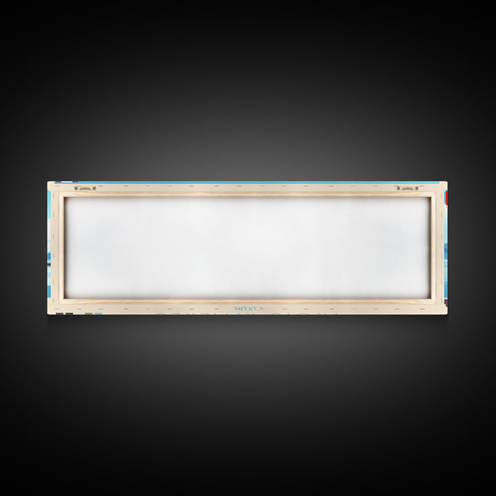 Trois-Rivieres, Canada Panoramic Travel Poster Canvas Print, Trois-Rivieres, Canada Painting, Canada Art, Trois-Rivieres Panoramic Travel Art, Travel Painting