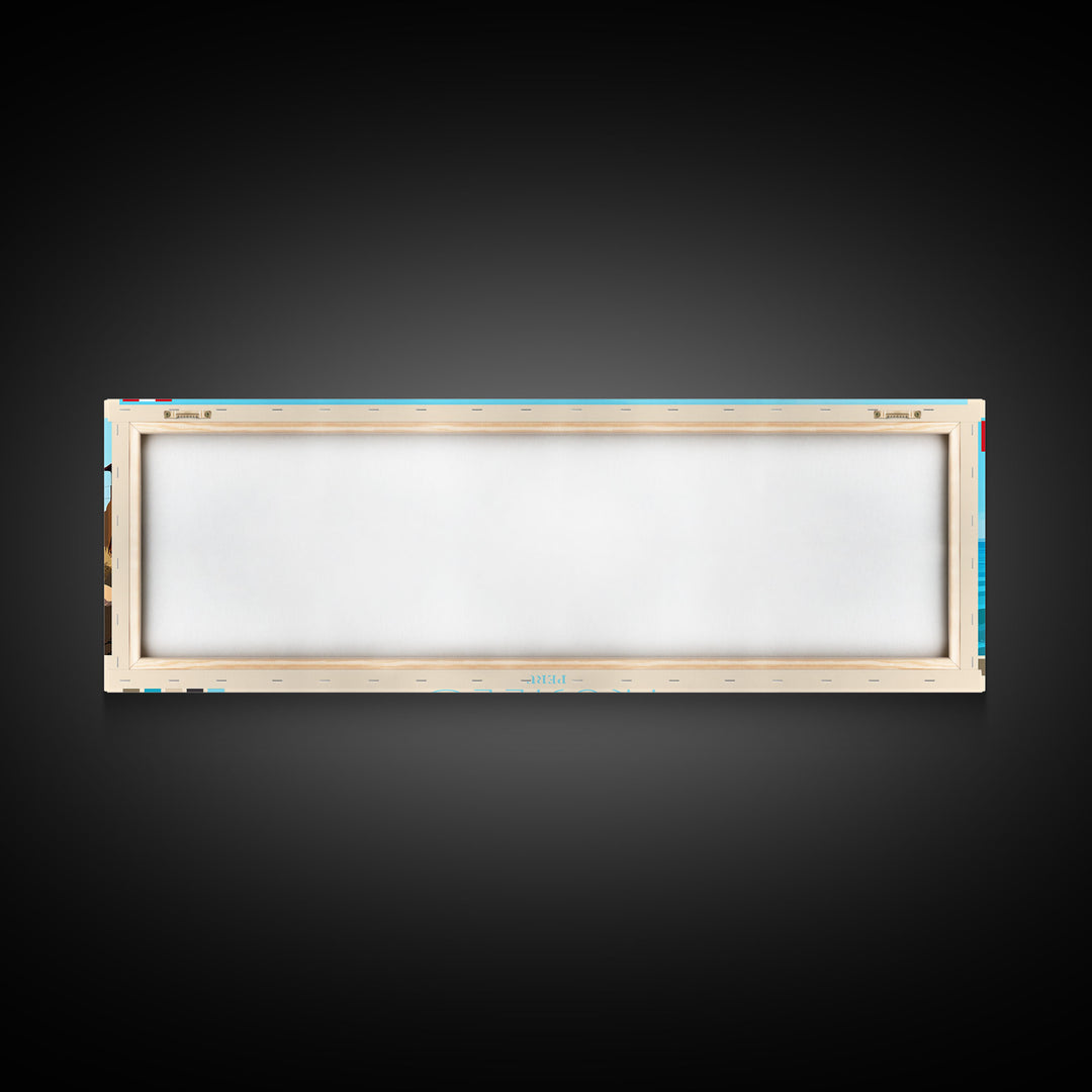 Trujillo, Peru Panoramic Travel Poster Canvas Print, Trujillo, Peru Painting, Peru Art, Trujillo Travel Art, Guest Room Painting