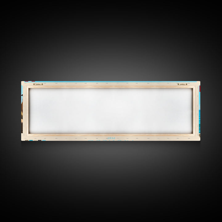 Trujillo, Peru Panoramic Travel Poster Canvas Print, Trujillo, Peru Painting, Peru Art, Trujillo Travel Art, Guest Room Painting