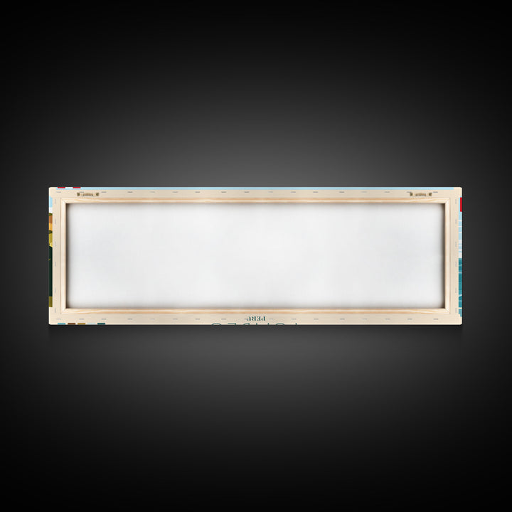 Tumbes, Peru Panoramic Travel Poster Canvas Print, Tumbes, Peru Painting, Peru Art, Tumbes Travel Art, Guest Room Painting