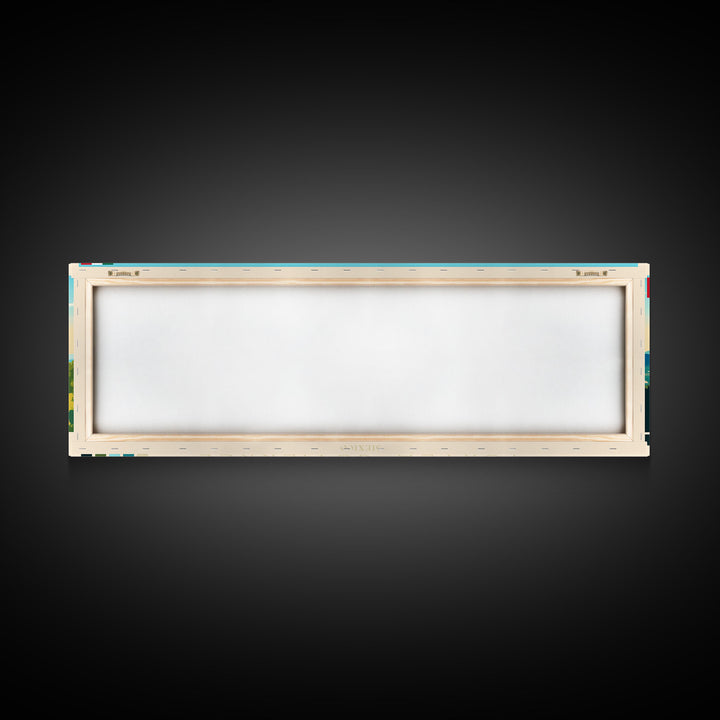 Tuxtla Gutierrez, Mexico Panoramic Travel Poster Canvas Print, Tuxtla Gutierrez, Mexico Painting, Mexico Art, Tuxtla Gutierrez Panoramic Travel Art, Travel Painting