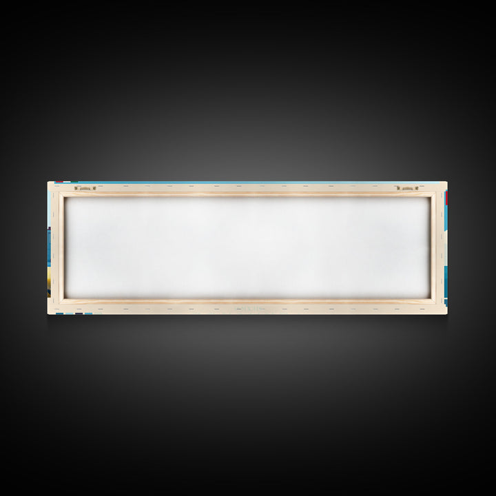 Panoramic Travel Poster Veracruz, Mexico Canvas Print, Veracruz, Mexico Painting, Mexico Art, Veracruz Travel Art, Guest Room Painting