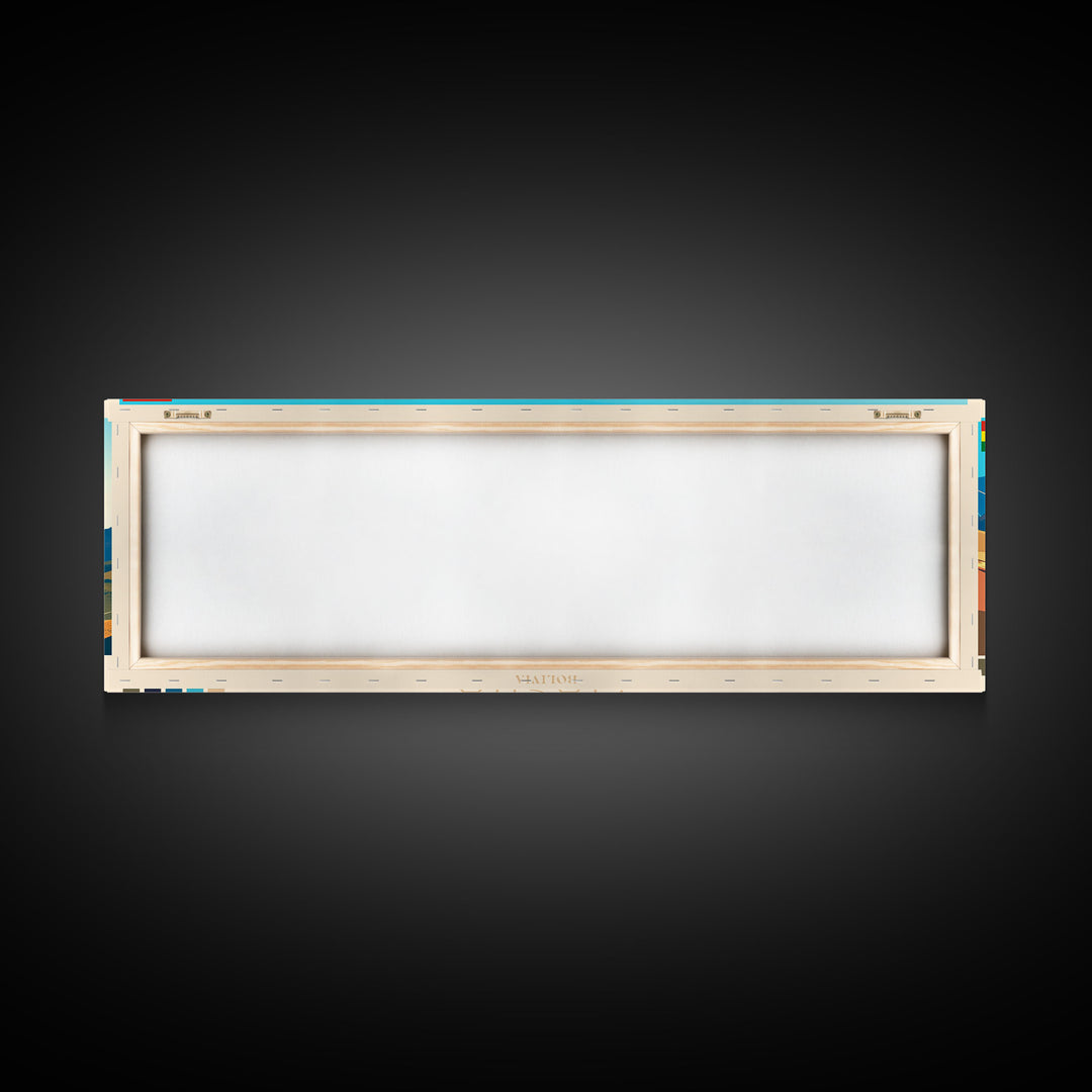 Viacha, Bolivia Panoramic Travel Poster Canvas Print, Viacha, Bolivia Painting, Bolivia Art, Viacha Travel Art, Guest Room Painting