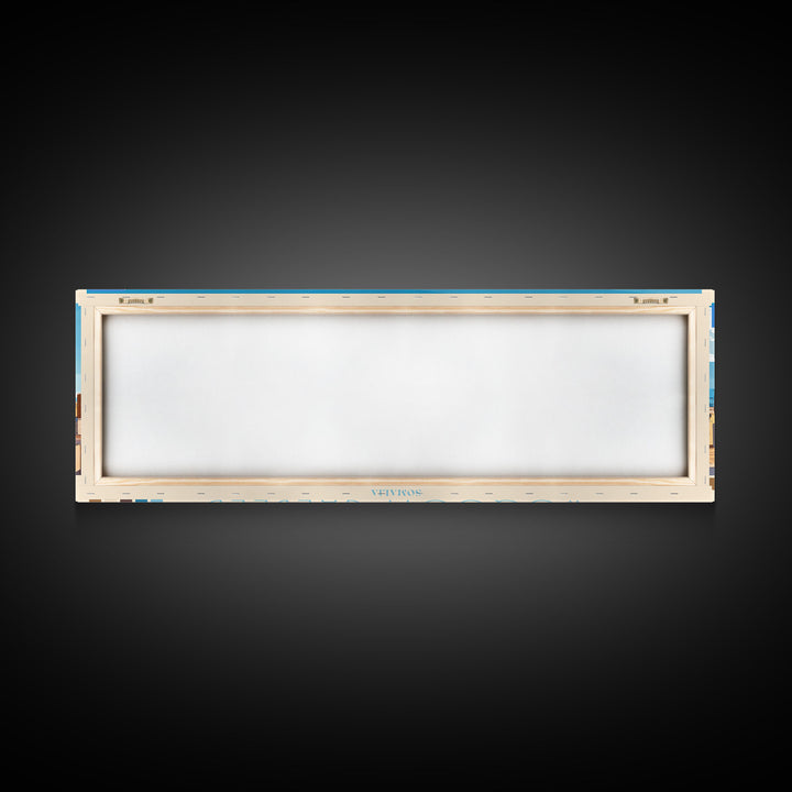 Woqooyi Galbeed, Somalia Panoramic Travel Poster Canvas Print, Woqooyi Galbeed, Somalia Painting, Somalia Art, Woqooyi Galbeed Panoramic Travel Art, Travel Painting