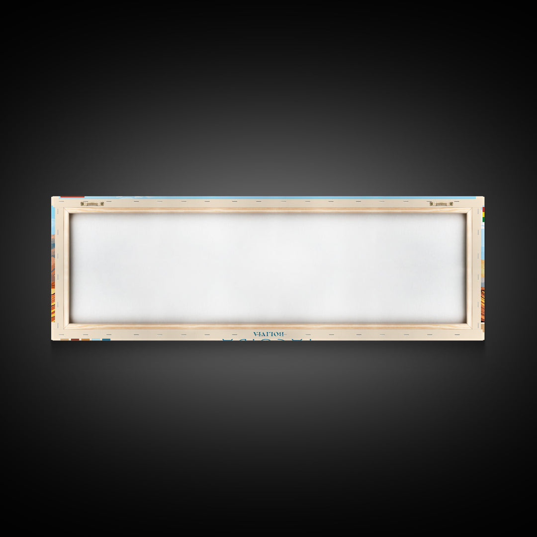 Yacuiba, Bolivia Travel Poster Panoramic Canvas Print, Yacuiba, Bolivia Painting, Bolivia Art, Yacuiba Travel Art, Guest Room Painting