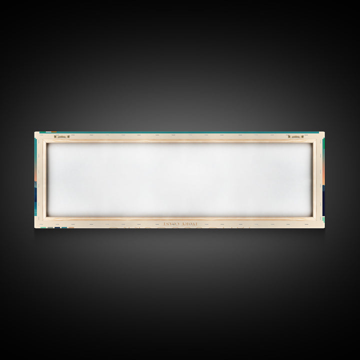 Yamoussoukro, Ivory Coast Travel Poster Panoramic Canvas Print, Yamoussoukro, Ivory Coast Painting, Ivory Coast Art, Yamoussoukro Travel Art, Guest Room Painting