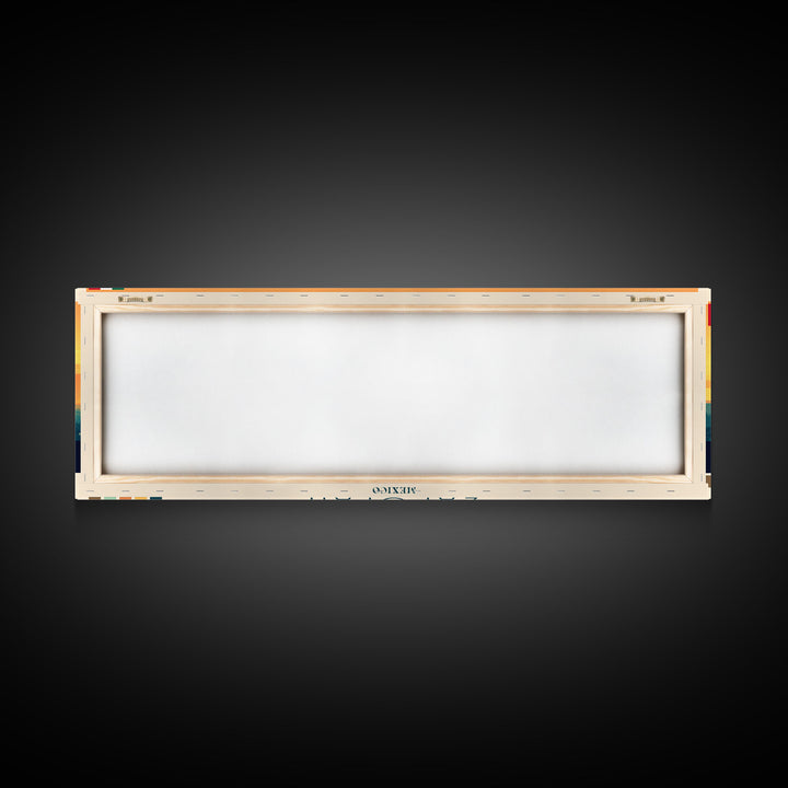 Zapopan, Mexico Panoramic Travel Poster Canvas Print, Zapopan, Mexico Painting, Mexico Art, Zapopan Travel Art, Guest Room Painting