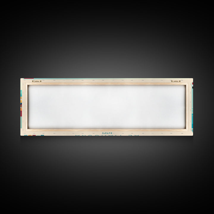 Albury–Wodonga, Australia Travel Poster Panoramic Canvas Print, Albury–Wodonga, Australia Painting, Australia Art, Albury–Wodonga Travel Art, Guest Room Painting