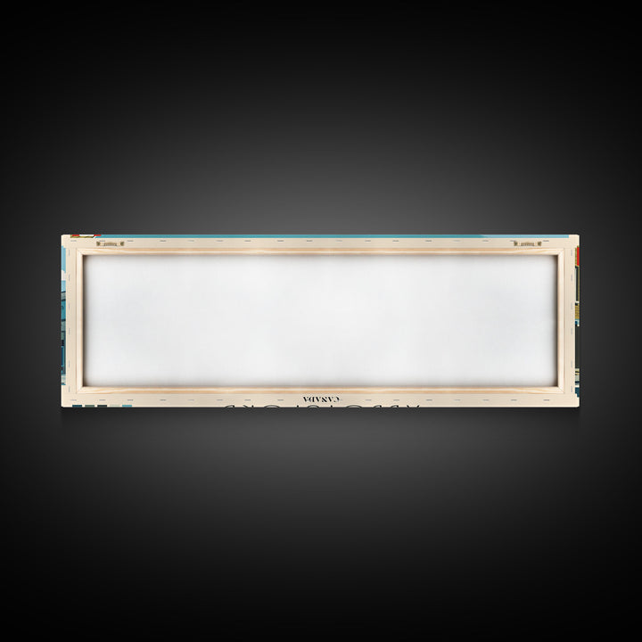 Abbotsford, Canada Panoramic Canvas Print, Abbotsford, Canada Painting, Canada Art, Abbotsford Travel Poster, Travel Art, Guest Room Painting