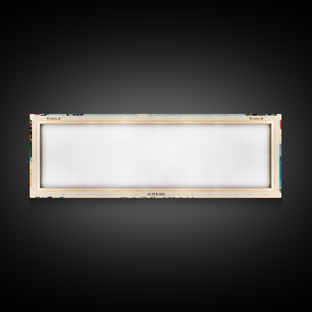 Acapulco, Mexico Panoramic Canvas Print, Acapulco, Mexico Painting, Mexico Art, Acapulco Travel Poster, Travel Art, Guest Room Painting