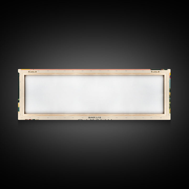 Ambato, Ecuador Panoramic Canvas Print, Ambato, Ecuador Painting, Ecuador Art, Ambato Travel Poster, Travel Art, Housewarming Gift