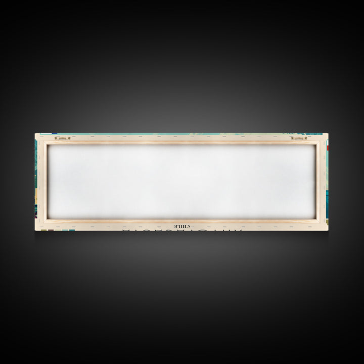 Antofagasta, Chile Panoramic Canvas Print, Antofagasta, Chile Painting, Chile Art, Antofagasta Travel Poster, Travel Art, Housewarming Gift