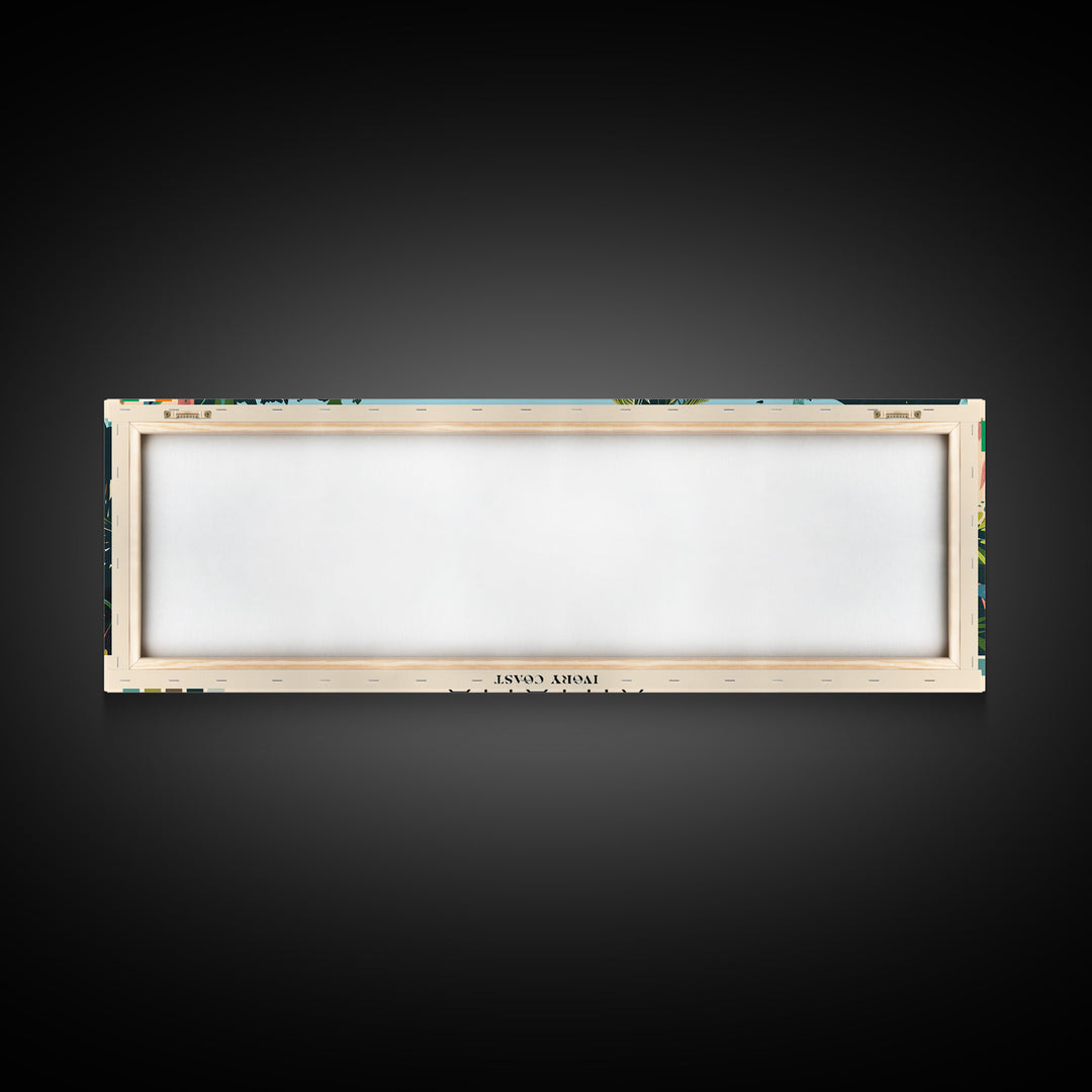Anyama, Ivory Coast Panoramic Canvas Print, Anyama, Ivory Coast Painting, Ivory Coast Art, Anyama Travel Poster, Travel Art, Guest Room Painting