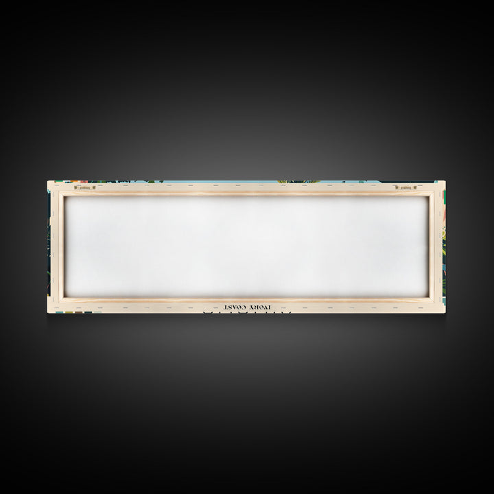 Anyama, Ivory Coast Panoramic Canvas Print, Anyama, Ivory Coast Painting, Ivory Coast Art, Anyama Travel Poster, Travel Art, Guest Room Painting