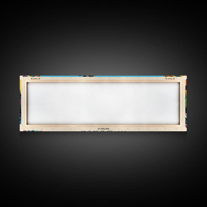 Apodaca, Mexico Panoramic Canvas Print, Apodaca, Mexico Painting, Mexico Art, Apodaca Travel Poster, Travel Art, Vacation Gift
