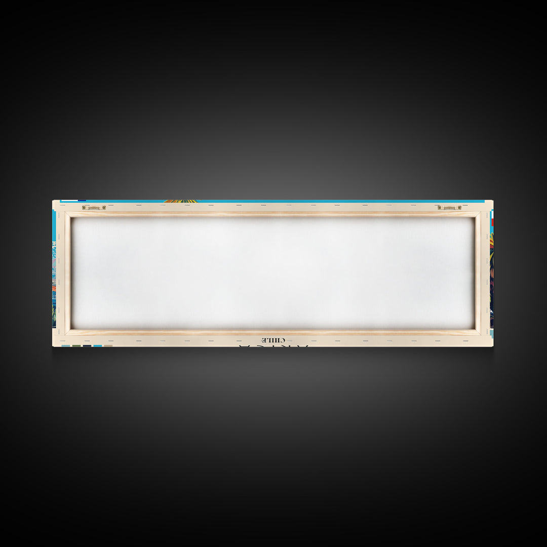 Arica, Chile Panoramic Canvas Print, Arica, Chile Painting, Chile Art, Arica Travel Poster, Travel Art, Guest Room Painting