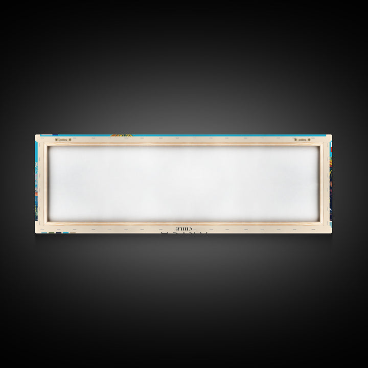 Arica, Chile Panoramic Canvas Print, Arica, Chile Painting, Chile Art, Arica Travel Poster, Travel Art, Guest Room Painting