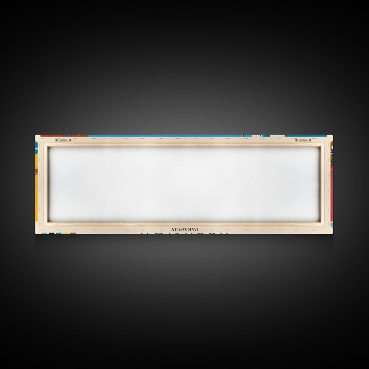 Asuncion, Paraguay Panoramic Canvas Print, Asuncion, Paraguay Painting, Paraguay Art, Asuncion Travel Poster, Travel Art, Living Room Painting