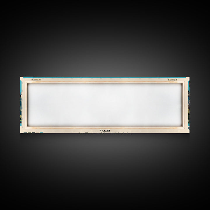 Athi River, Kenya Panoramic Canvas Print, Athi River, Kenya Painting, Kenya Art, Athi River Travel Poster, Travel Art, Guest Room Painting