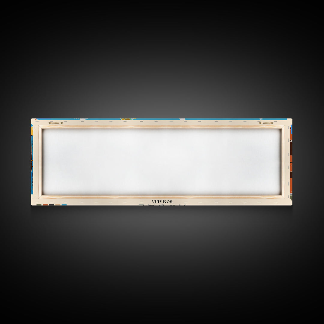 Awdal, Somalia Panoramic Canvas Print, Awdal, Somalia Painting, Somalia Art, Awdal Travel Poster, Travel Art, Housewarming Gift