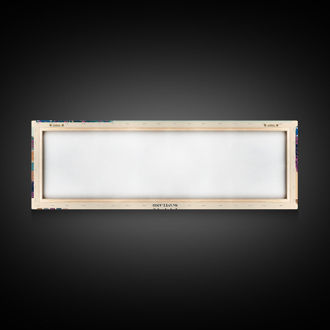 Ayr, Scotland Panoramic Canvas Print, Ayr, Scotland Painting, Scotland Art, Ayr Travel Poster, Travel Art, Guest Room Painting