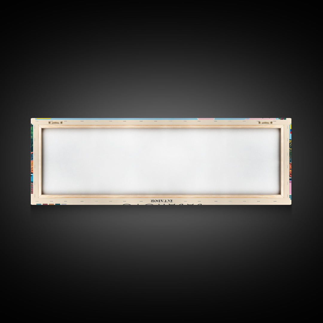 Babahoyo, Ecuador Panoramic Canvas Print, Babahoyo, Ecuador Painting, Ecuador Art, Babahoyo Travel Poster, Travel Art, Vacation Gift