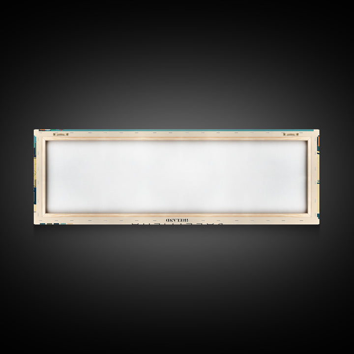 Ballymena, Ireland Panoramic Canvas Print, Ballymena, Ireland Painting, Ireland Art, Ballymena Travel Poster, Travel Art, Guest Room Painting