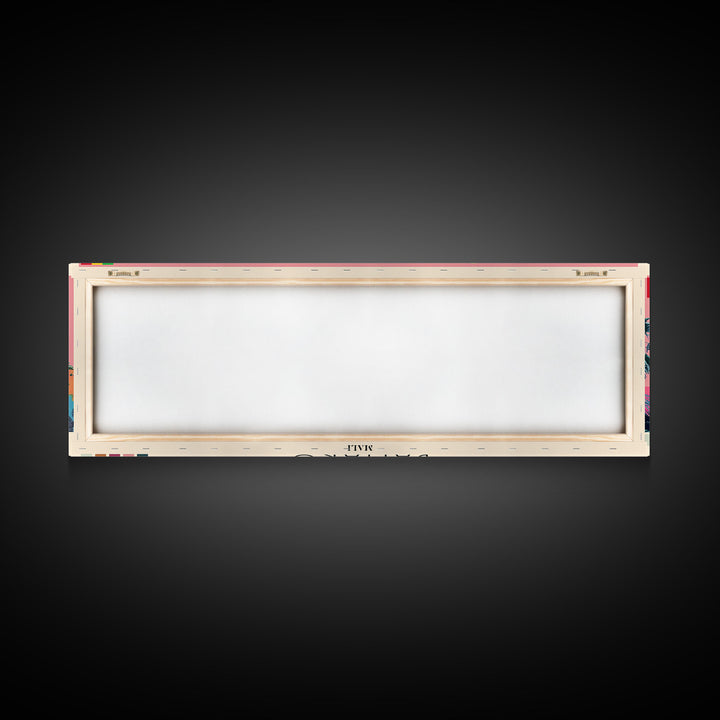 Bamako, Mali Panoramic Canvas Print, Bamako, Mali Painting, Mali Art, Bamako Travel Poster, Travel Art, Guest Room Painting