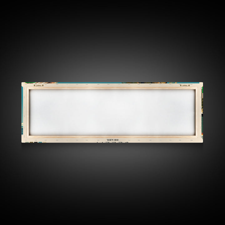 Belem, Brazil Panoramic Canvas Print, Belem, Brazil Painting, Brazil Art, Belem Travel Poster, Travel Art, Housewarming Gift