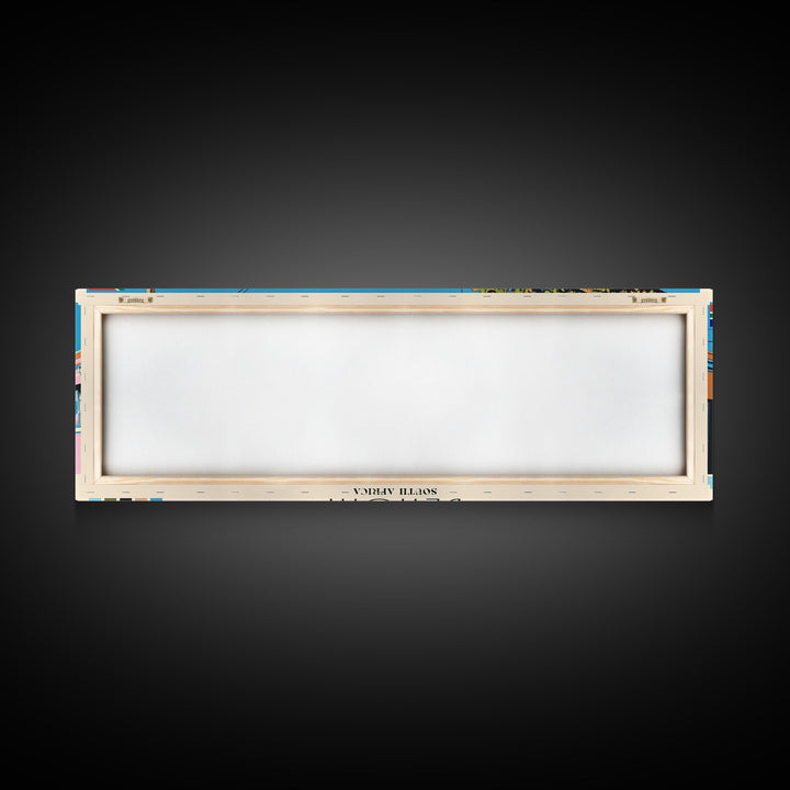 Benoni, South Africa Panoramic Canvas Print, Benoni, South Africa Painting, South Africa Art, Benoni Travel Poster, Travel Art, Housewarming Gift