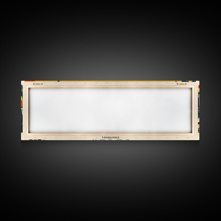 Bogor, Indonesia Panoramic Canvas Print, Bogor, Indonesia Painting, Indonesia Art, Bogor Travel Poster, Travel Art, Vacation Gift