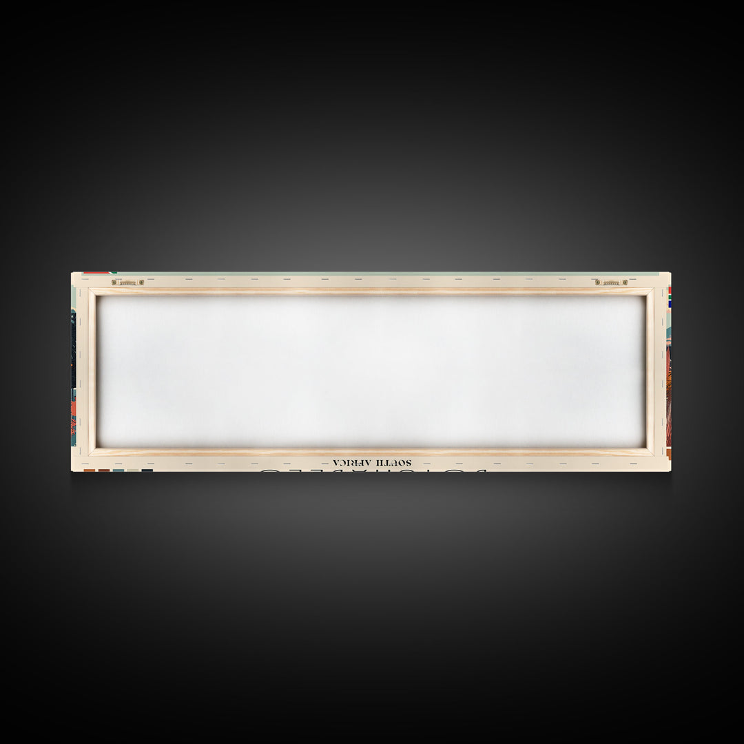 Botshabelo, South Africa Panoramic Canvas Print, Botshabelo, South Africa Painting, South Africa Art, Botshabelo Travel Poster, Travel Art, Guest Room Painting