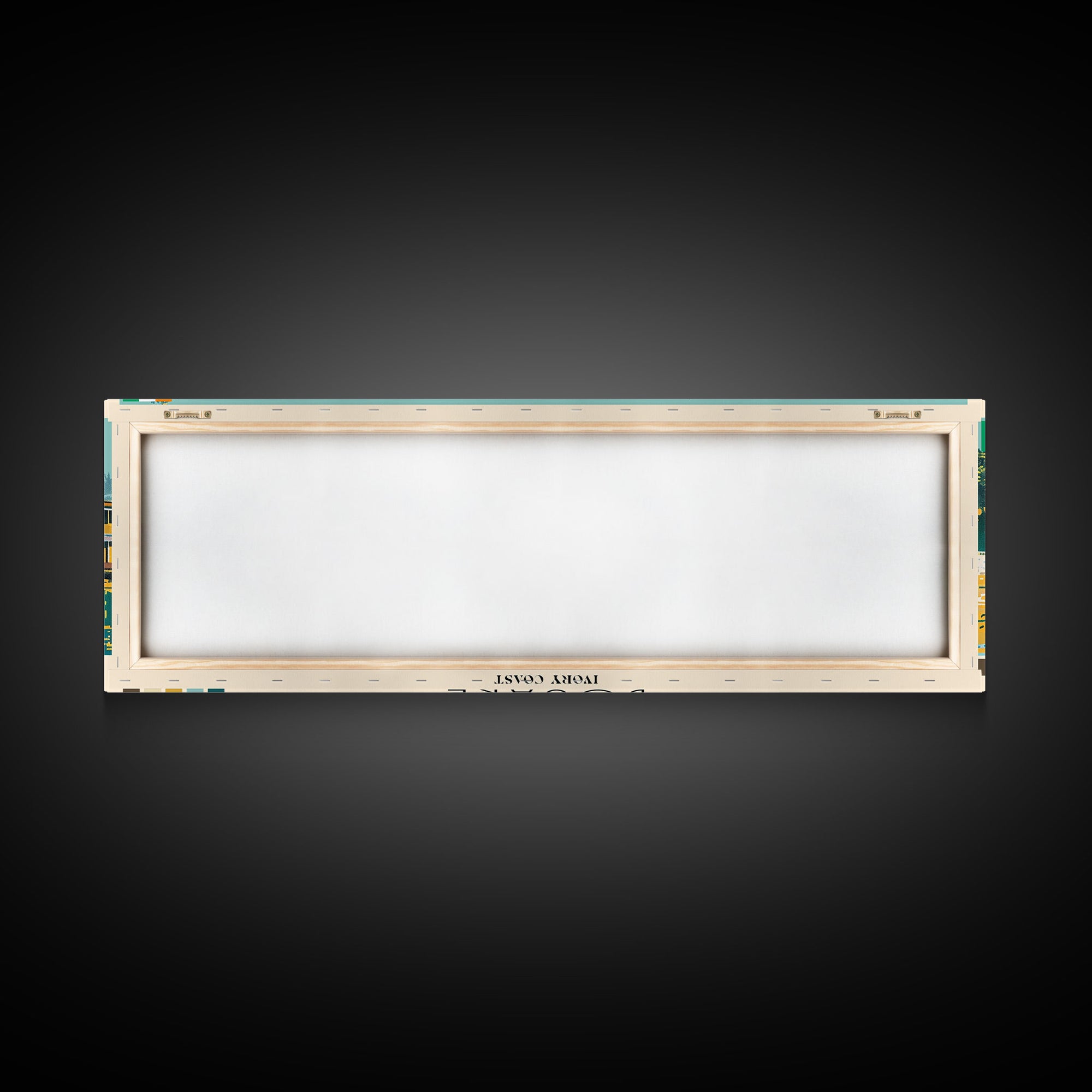 Bouake, Ivory Coast Panoramic Canvas Print, Bouake, Ivory Coast Painting, Ivory Coast Art, Bouake Travel Poster, Travel Art, Guest Room Painting