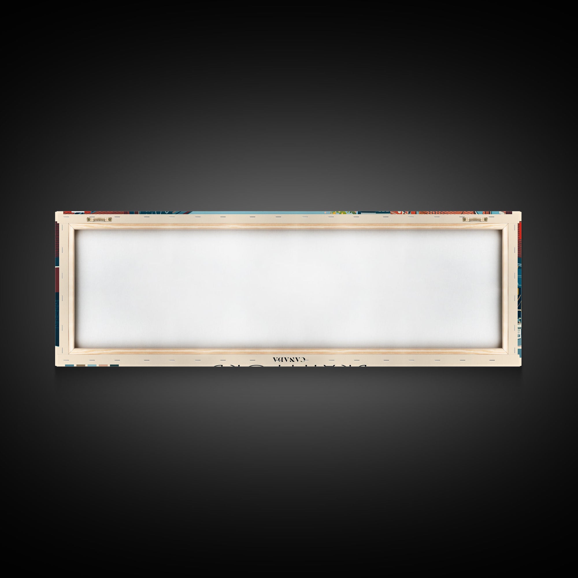 Brantford, Canada Panoramic Canvas Print, Brantford, Canada Painting, Canada Art, Brantford Travel Poster, Travel Art, Living Room Painting