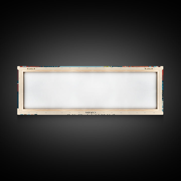 Brantford, Canada Panoramic Canvas Print, Brantford, Canada Painting, Canada Art, Brantford Travel Poster, Travel Art, Living Room Painting