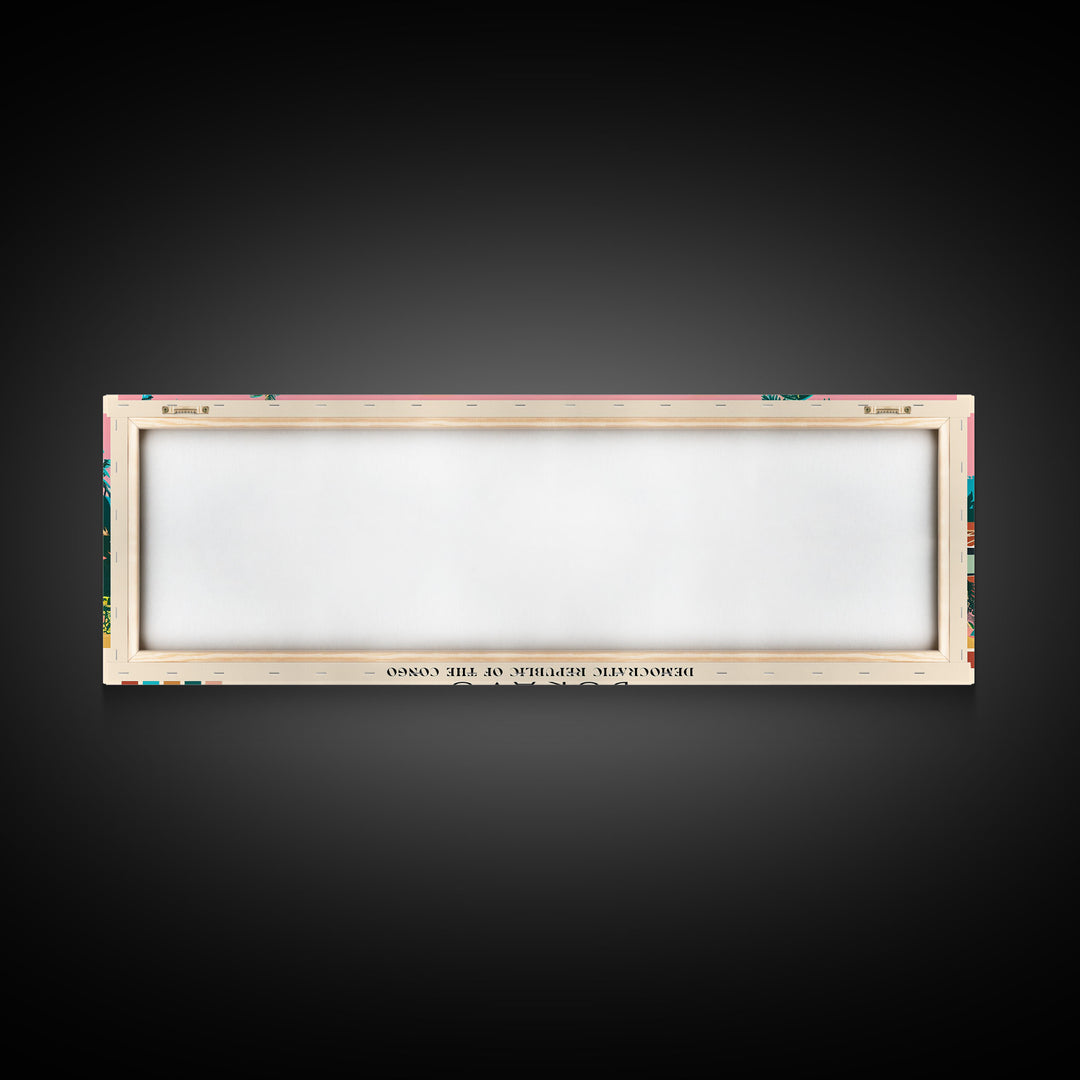 Bukavu, Congo Panoramic Canvas Print, Bukavu, Congo Painting, Congo Art, Bukavu Travel Poster, Travel Art, Living Room Painting