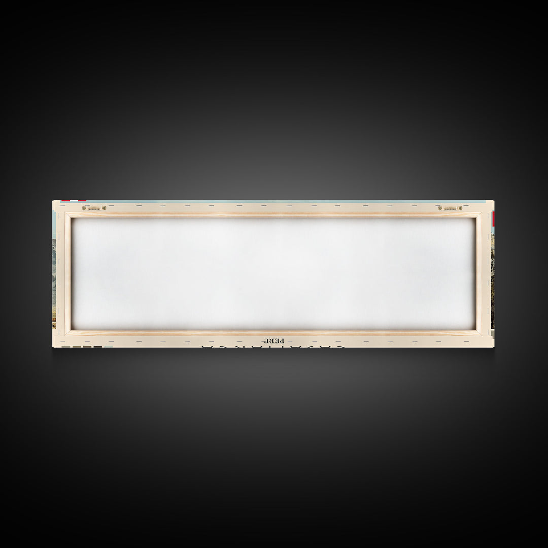 Cajamarca, Peru Panoramic Canvas Print, Cajamarca, Peru Painting, Peru Art, Cajamarca Travel Poster, Travel Art, Guest Room Painting