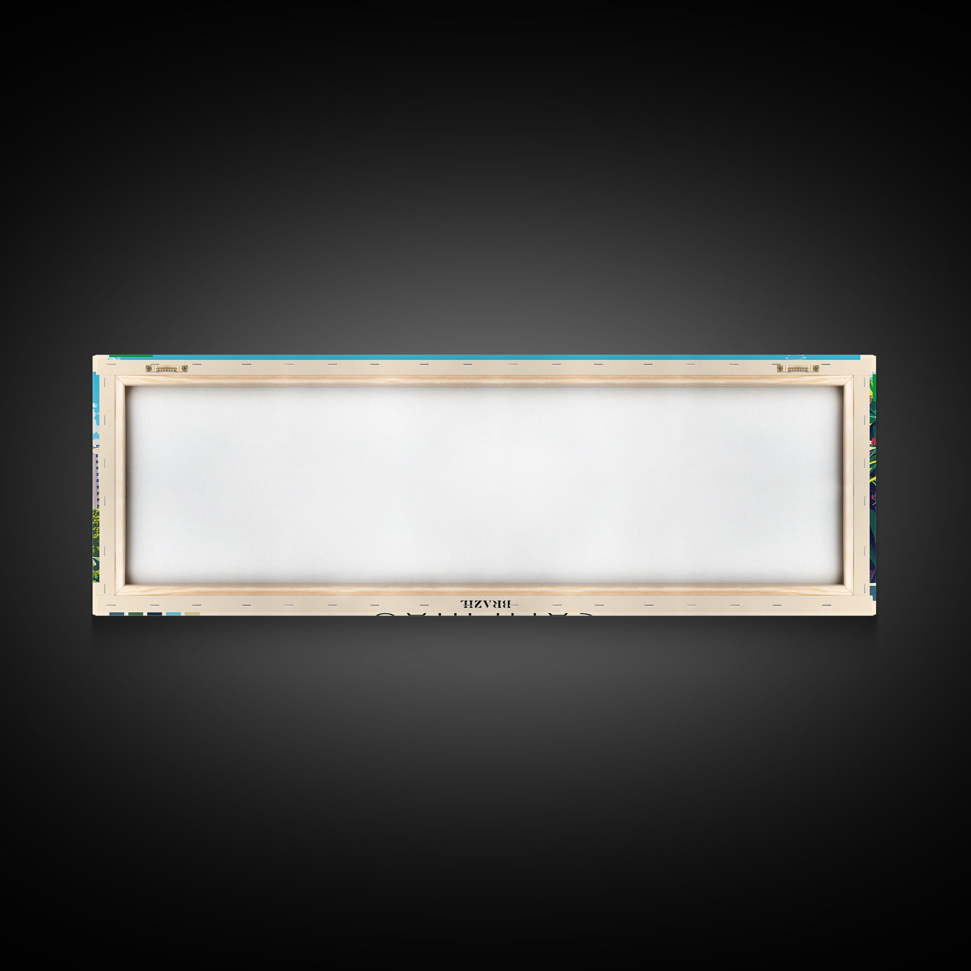 Campinas, Brazil Panoramic Canvas Print, Campinas, Brazil Painting, Brazil Art, Campinas Travel Poster, Travel Art, Housewarming Gift